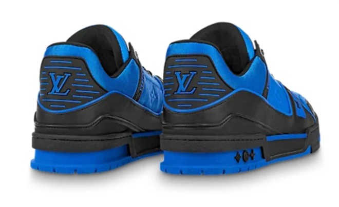 LOUIS VUITTON Trainers 'Blue Monogram with Black' 1A8WF5 #.