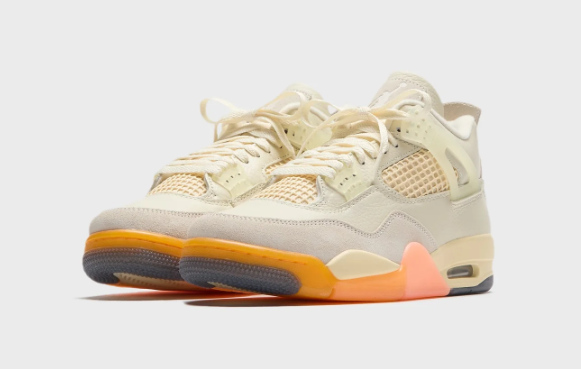 Jordan WMNS Air Jordan 4 Retro 'Coconut Milk / Bright Mango' Women's Sneaker