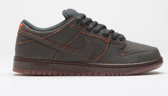 Nike SB Dunk Low Pro Premium 'Krampus' — Dark Smoke Grey / Campfire Orange / Black