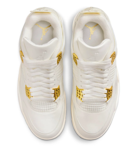 (WMNS) Air Jordan 4 Retro ‘Metallic Gold’ AQ9129-170
