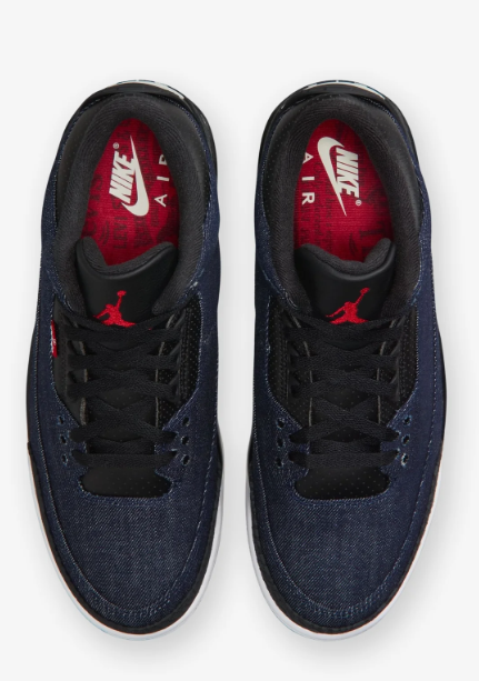 Jordan x Levi’s® AJ 3 Retro ‘Indigo/Gym Red’