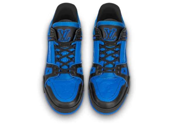 LOUIS VUITTON Trainers 'Blue Monogram with Black' 1A8WF5 #.