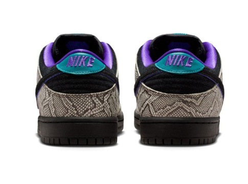 Nike SB Dunk Low x Dashawn Jordan 'Snake Skin' Black Fierce Purple