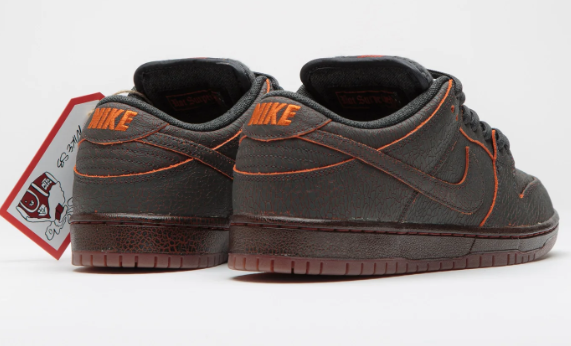 Nike SB Dunk Low Pro Premium 'Krampus' — Dark Smoke Grey / Campfire Orange / Black