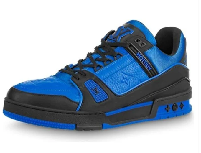 LOUIS VUITTON Trainers 'Blue Monogram with Black' 1A8WF5 #.